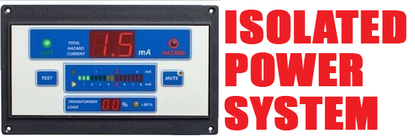 Line isolation monitor for an isolated power system